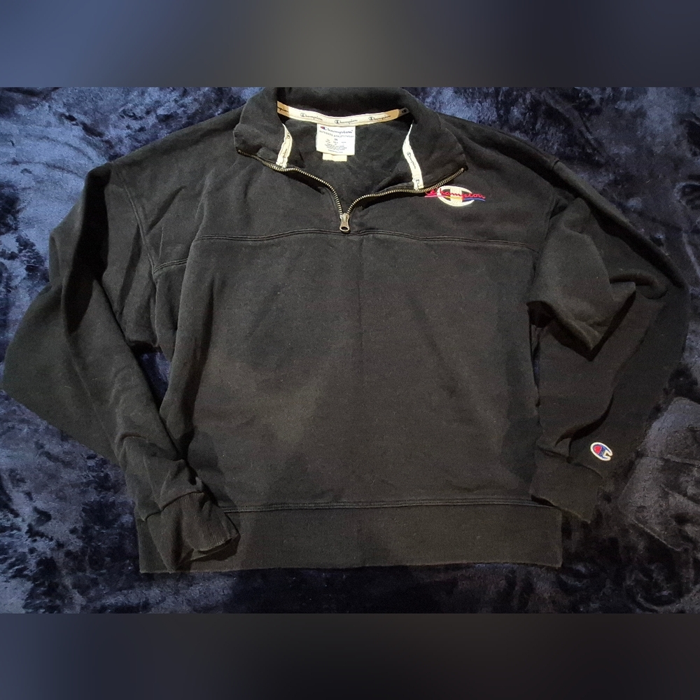 Champion Black Zip-Up Hoodie